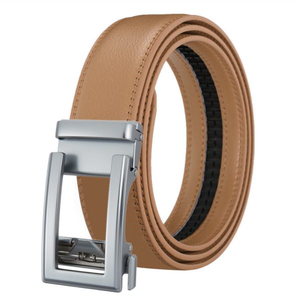Ceinture Automatique Homme en Cuir Marron - Modèle STEVE