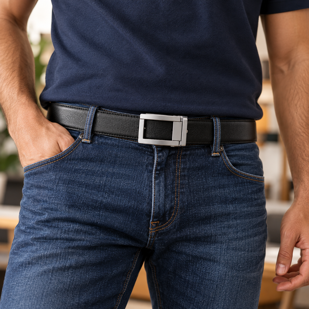 Ceinture automatique homme en cuir 3 Ceinture automatique homme en cuir – Image 3