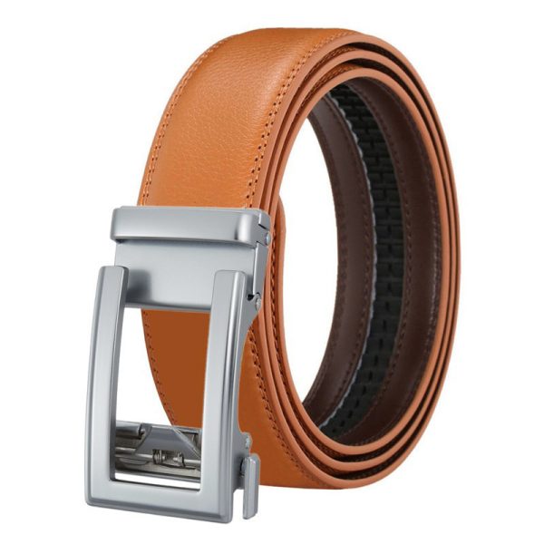 Ceinture Automatique Homme en Cuir Kaki- Modèle STEVE