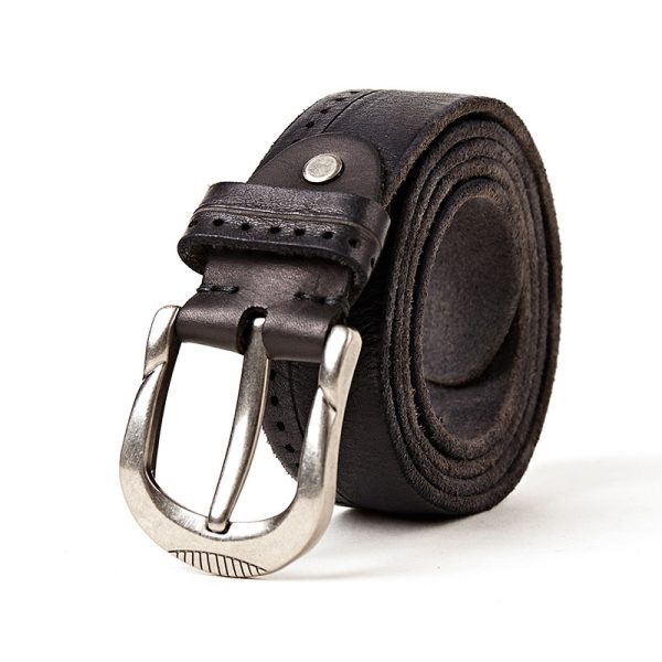Ceinture vintage cuir homme